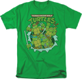 Vintage Green Group Photo Teenage Mutant Ninja Turtles T-Shirt