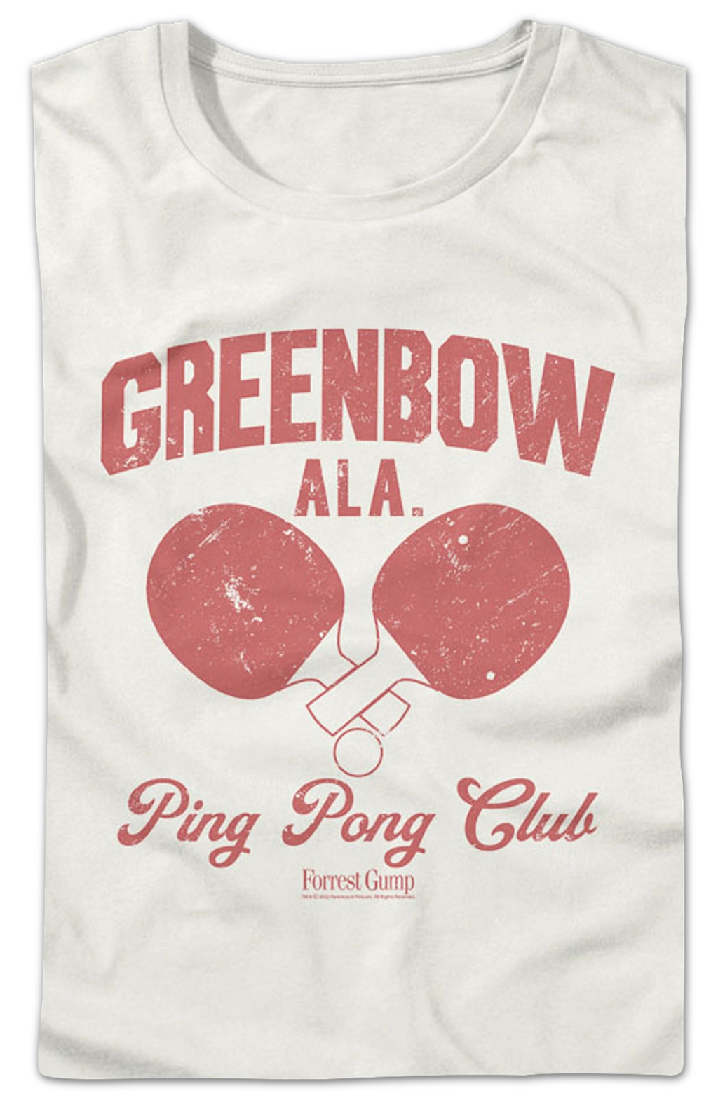 Womens Greenbow Ping Pong Club Forrest Gump Shirt