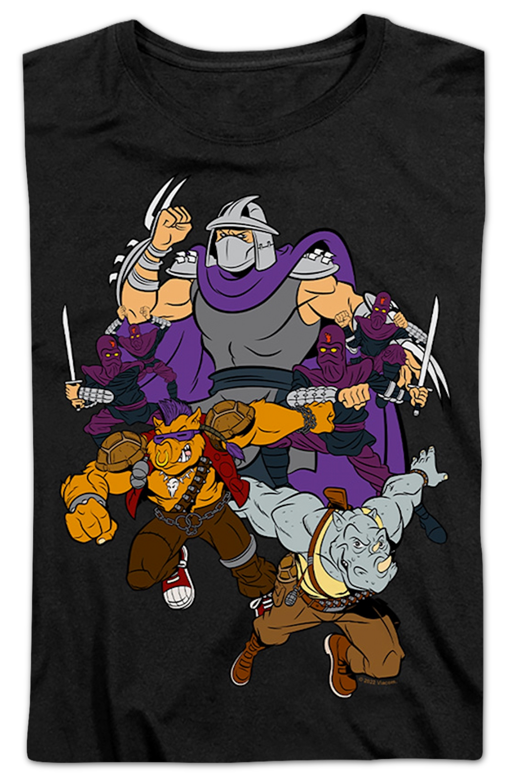 Womens Shredder And Foot Clan Teenage Mutant Ninja Turtles Shirt